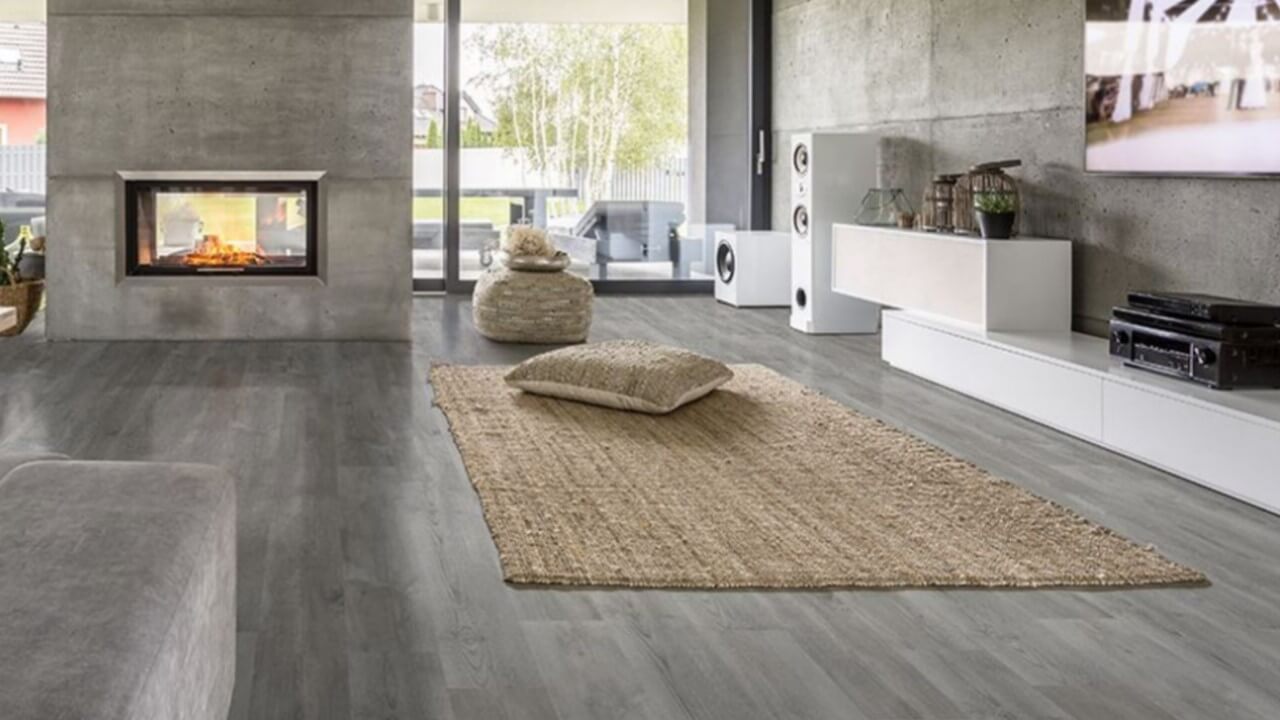 Luxury Vinyl Tiles im Wohnzimmer