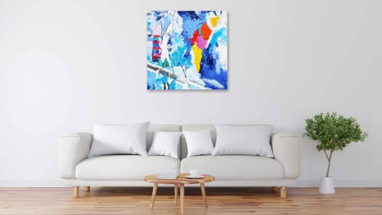 Das Gemälde: Wohnzimmer einrichten Ideen
