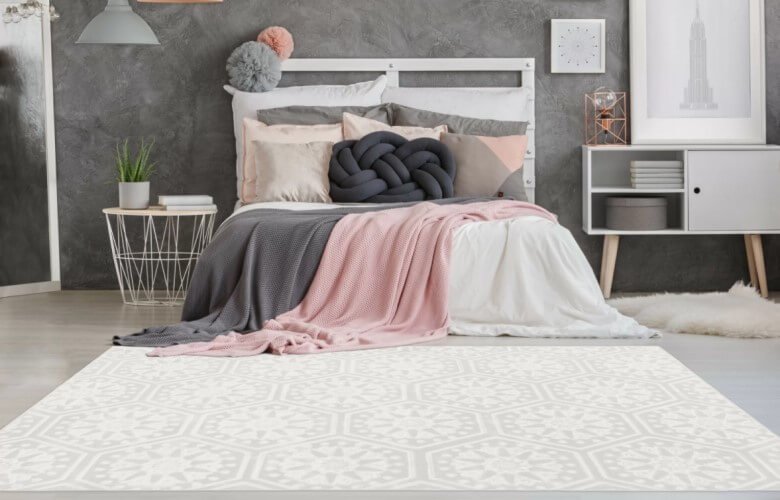 Schlafzimmer Ideen: Nutze einen Teppich