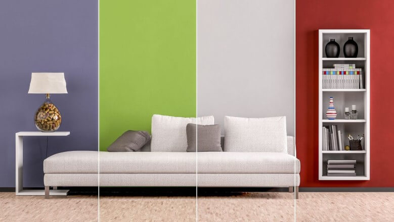 Wohnzimmer Einrichtungsideen: Farbgestaltung