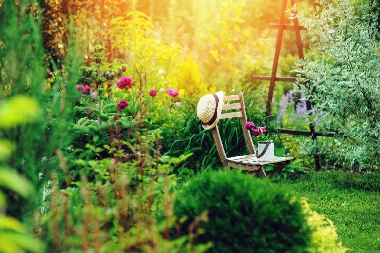 Schöner Garten: Ruhe und Entspannung